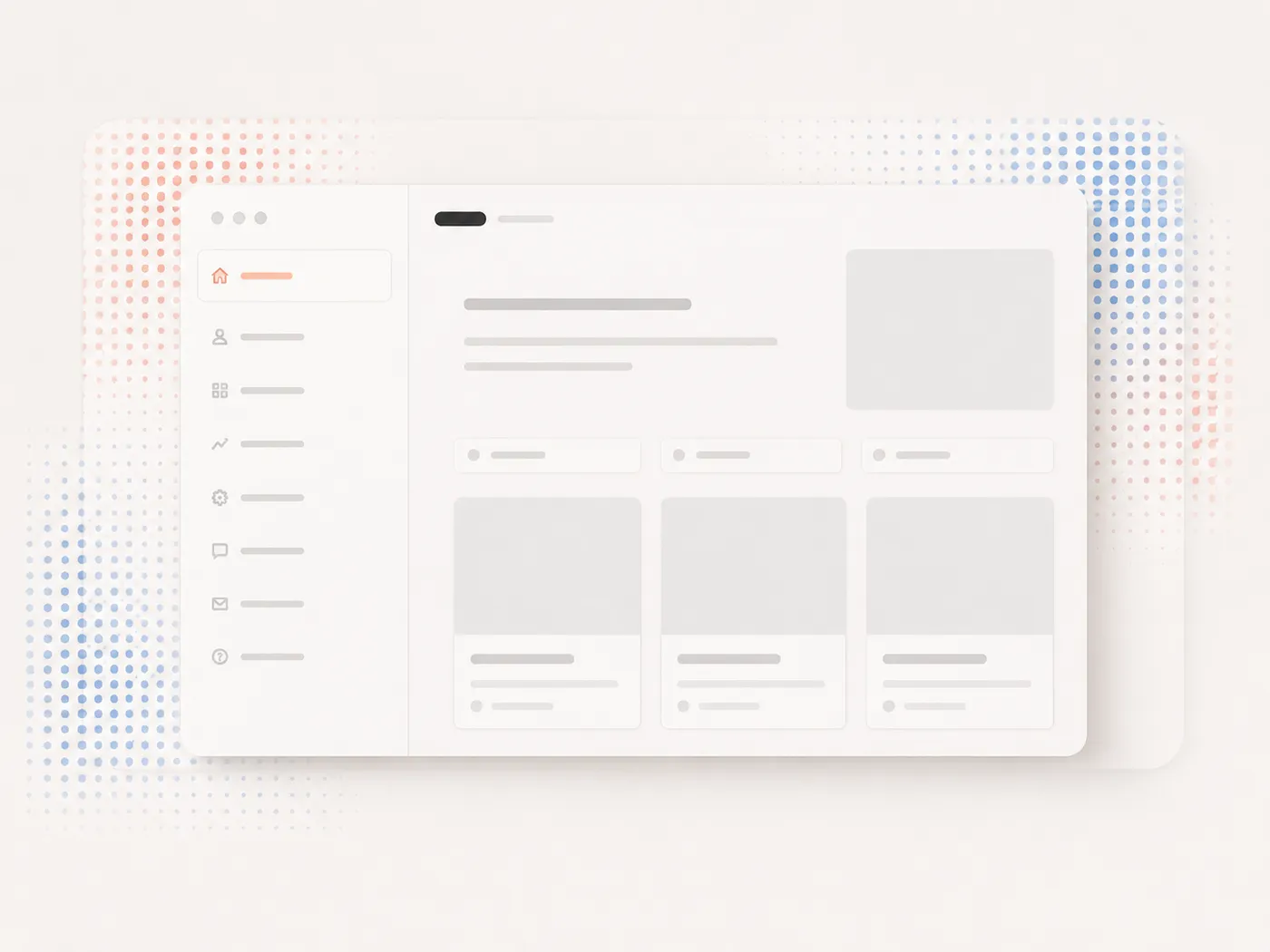 Wireframe van een dienstenpagina met een duidelijke structuur en call-to-action